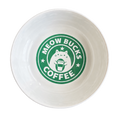 Havsız Meowbucks tekli seramik mama kabı — kaymaz tabanlı