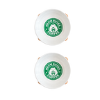 Havsız Kaydırmaz Tabanlı Meowbucks İkili Mama ve Su Kabı - Seramik