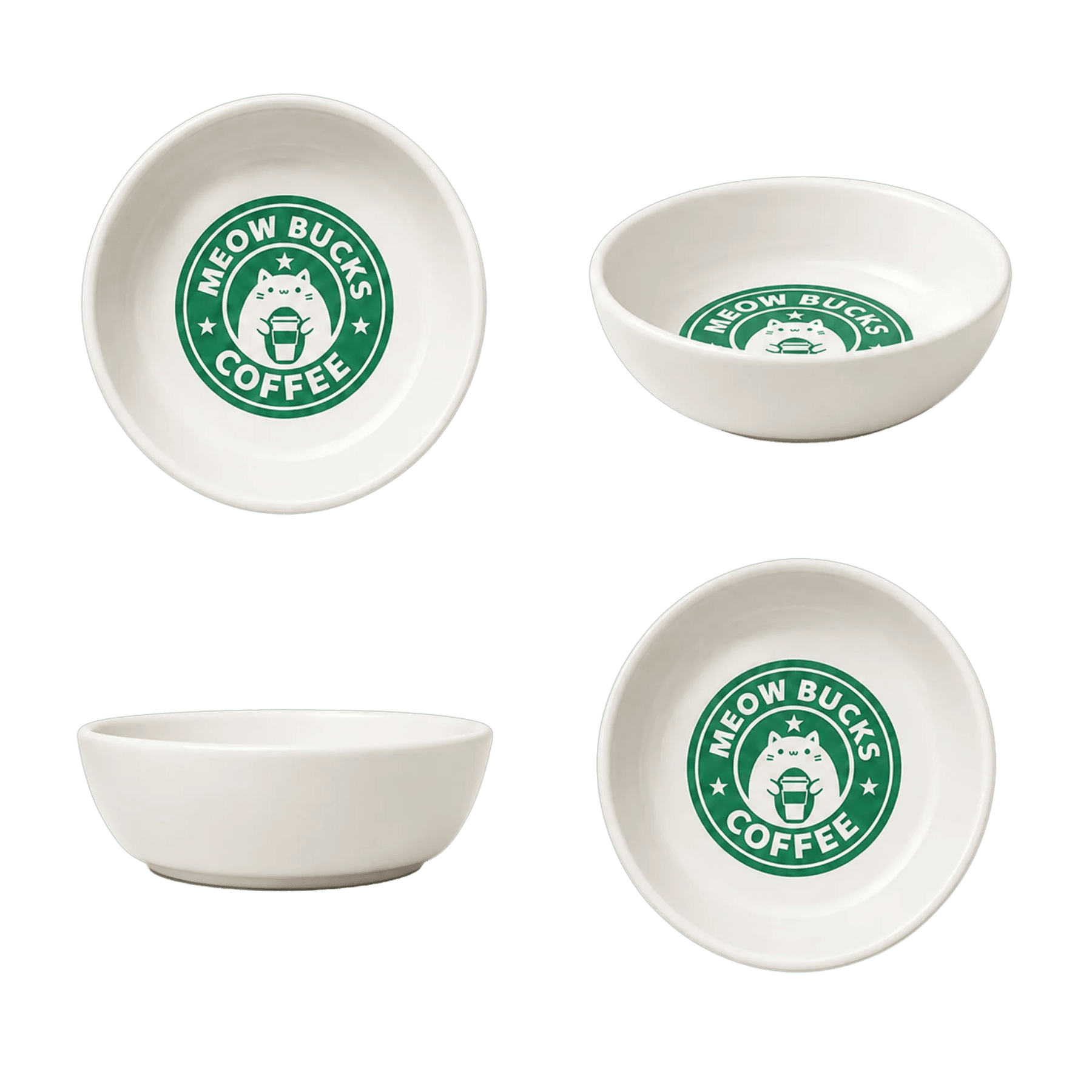 Havsız Meowbucks Seramik Mama Kabı