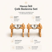 Havsız İkili Çelik Beslenme Seti ürün galerisi küçük resmi 5