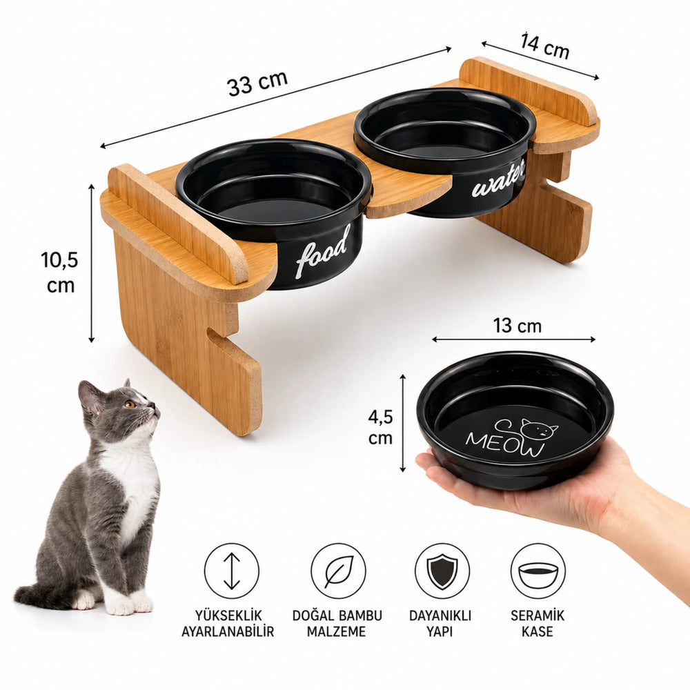 Havsız Meow İkili Seramik Set