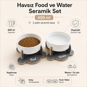 Havsız Kaydırmaz İkili Seramik Set — 400 ml ürün galerisi küçük resmi 7