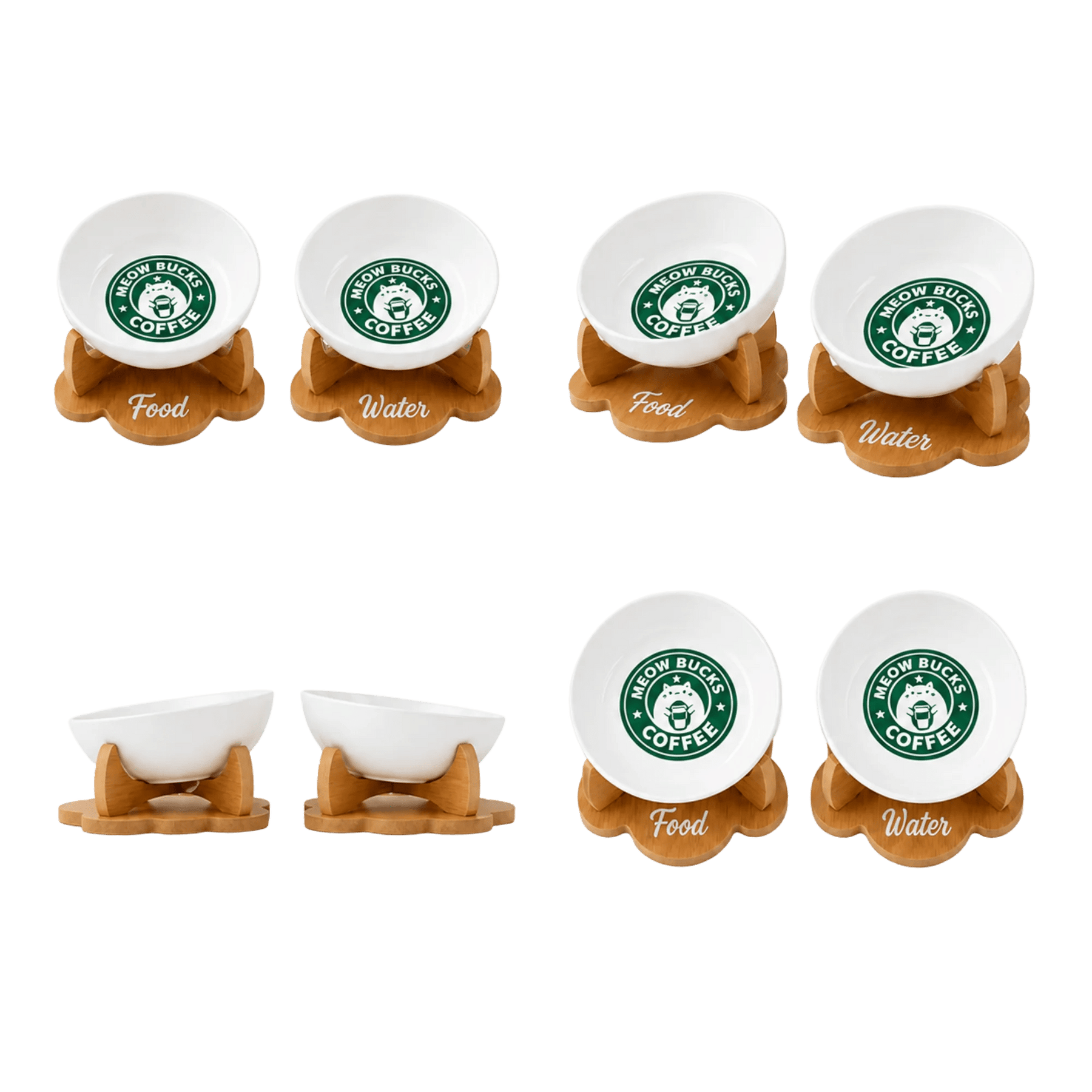Havsız Meowbucks İkili Seramik Set
