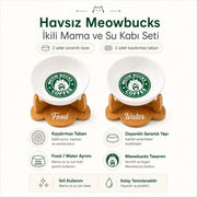 Havsız Meowbucks İkili Seramik Set ürün galerisi küçük resmi 7