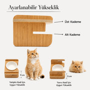 Havsız Tekli Ayarlanabilir Seramik Besleme Standı ürün galerisi küçük resmi 4