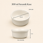 Havsız İkili Yükseklik Ayarlı Mama ve Su Kabı - Seramik