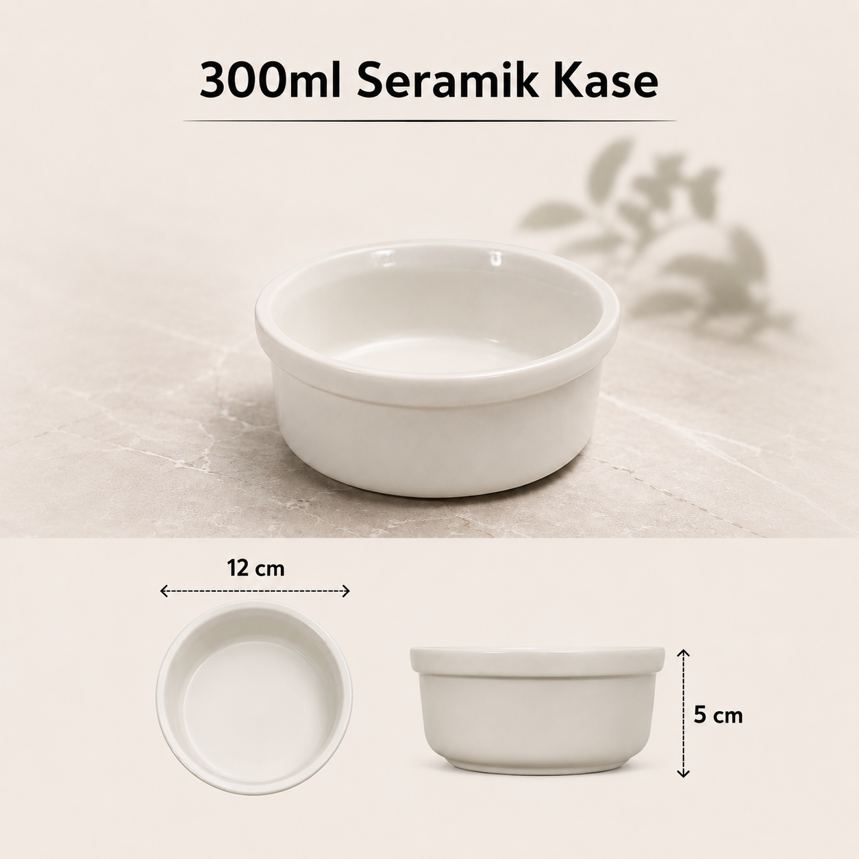 Havsız İkili Seramik Kase