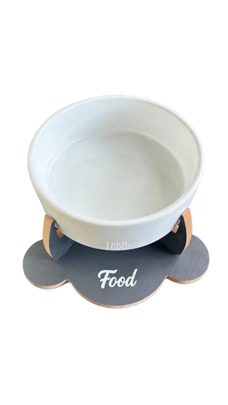 Havsız Kaydırmaz Tabanlı Food Tasarımlı Mama Kabı 400 ML
