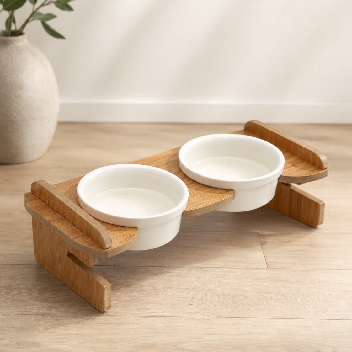 Havsız Besleme Standı ölçüleri — kase çapı 12 cm, yükseklik 5 cm ve 9 cm