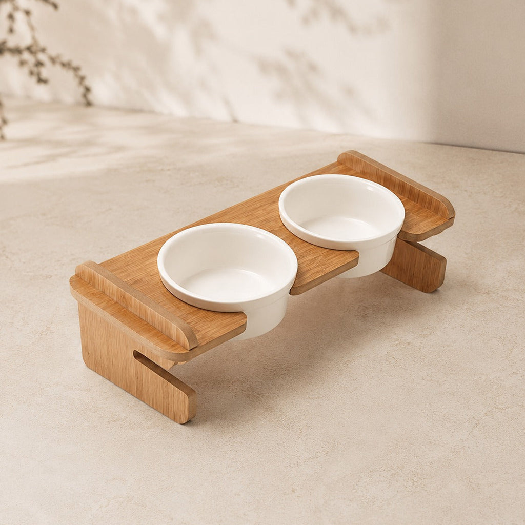Ayarlanabilir yükseklik şeması — yavru kedi için 5 cm, yetişkin kedi için 9 cm