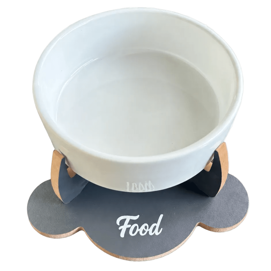 Havsız Kaydırmaz Tabanlı Food Tasarımlı Mama Kabı 400 ML