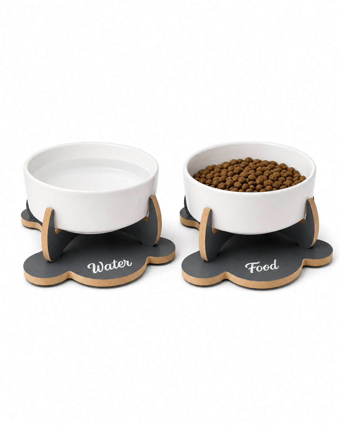 Havsız Kaydırmaz Tabanlı Food ve Water Seramik Set 400 ml ana ürün görseli