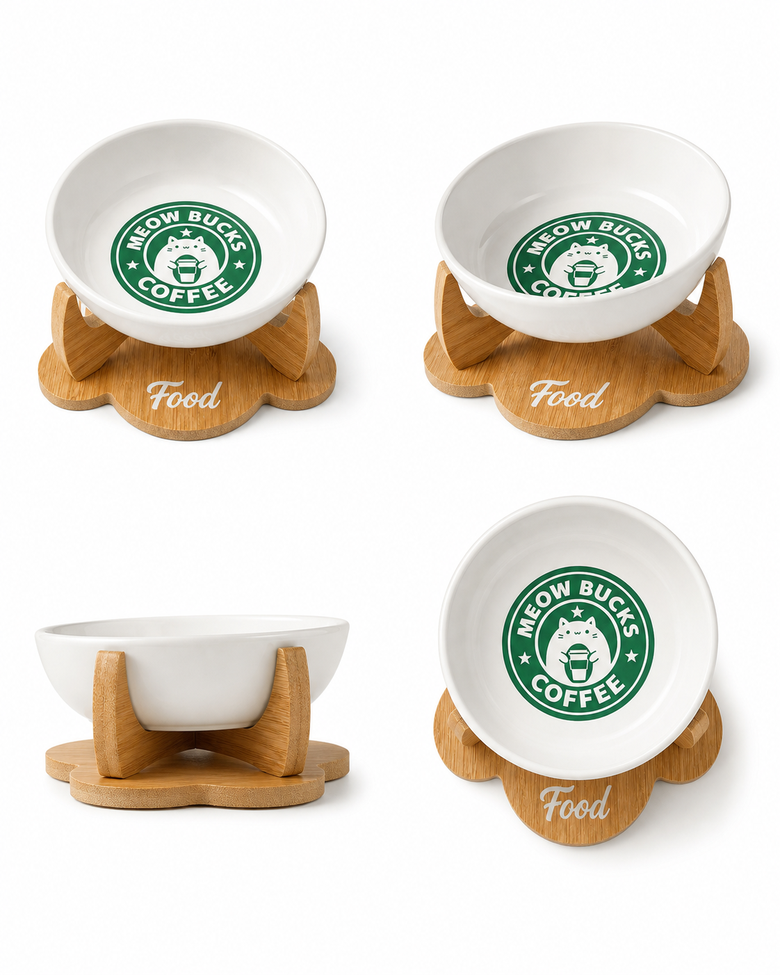 Havsız Meowbucks Kaydırmaz Mama Kabı düzenli mama alanı görseli