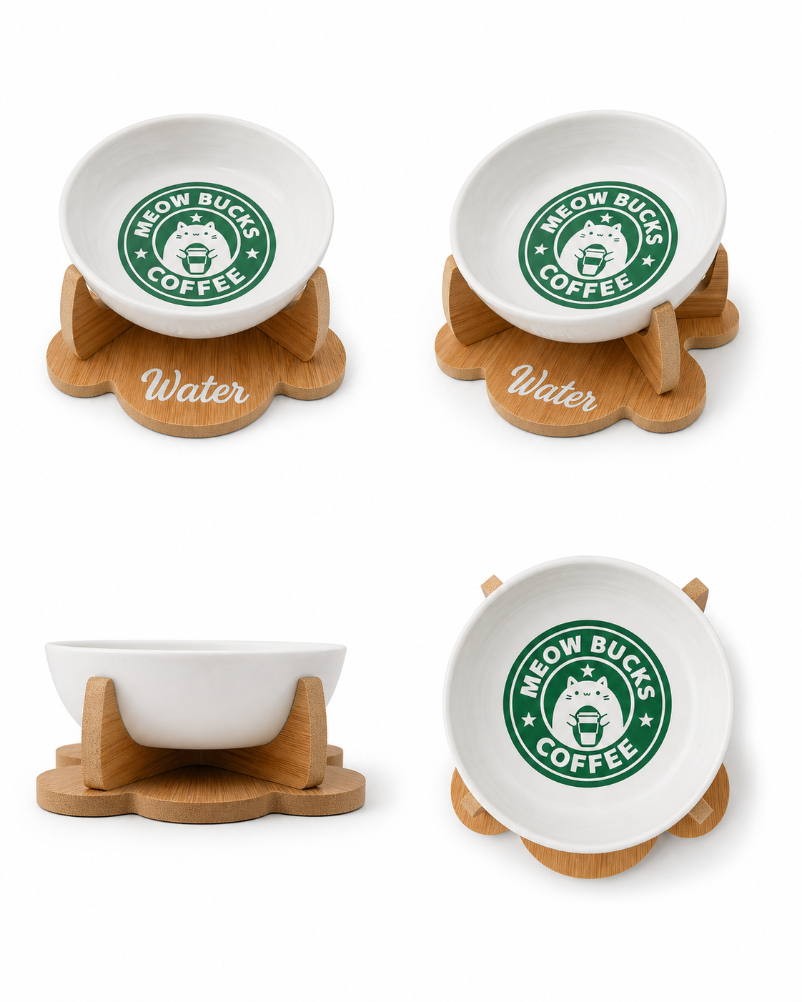 Havsız Meowbucks Kaydırmaz Su Kabı düzenli su alanı görseli